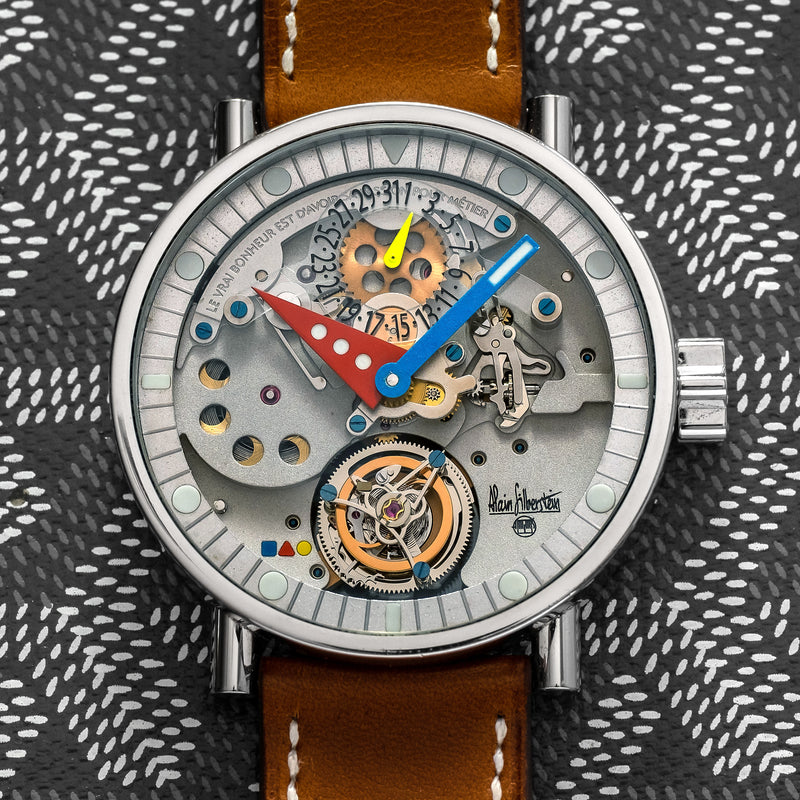 The steel Tourbillon Volant