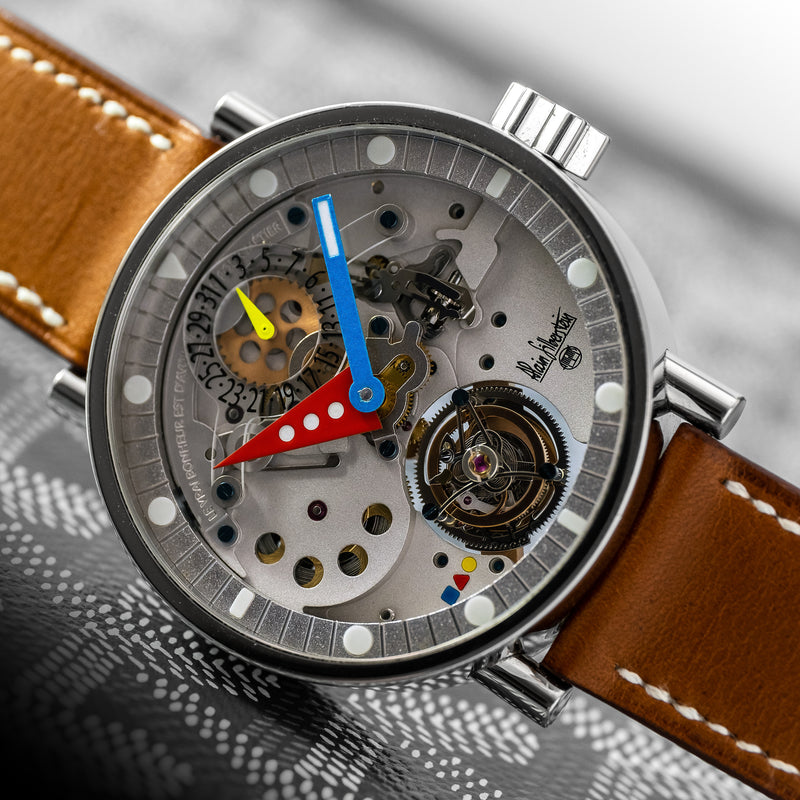 The steel Tourbillon Volant