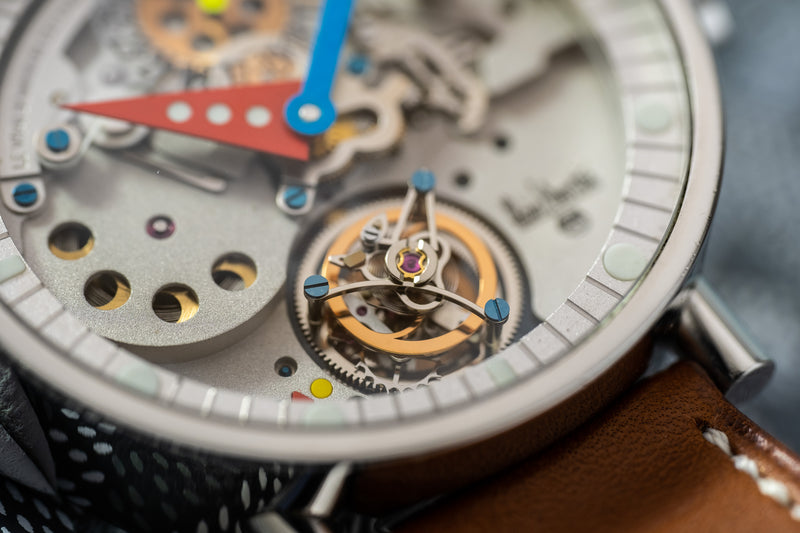 The steel Tourbillon Volant