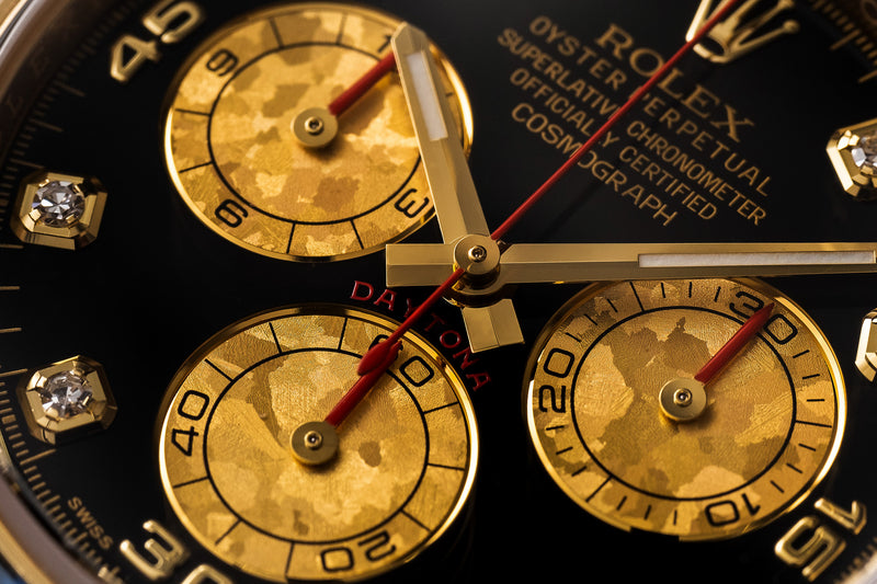 The yellow gold Daytona Rainbow ref. 116598RBOW