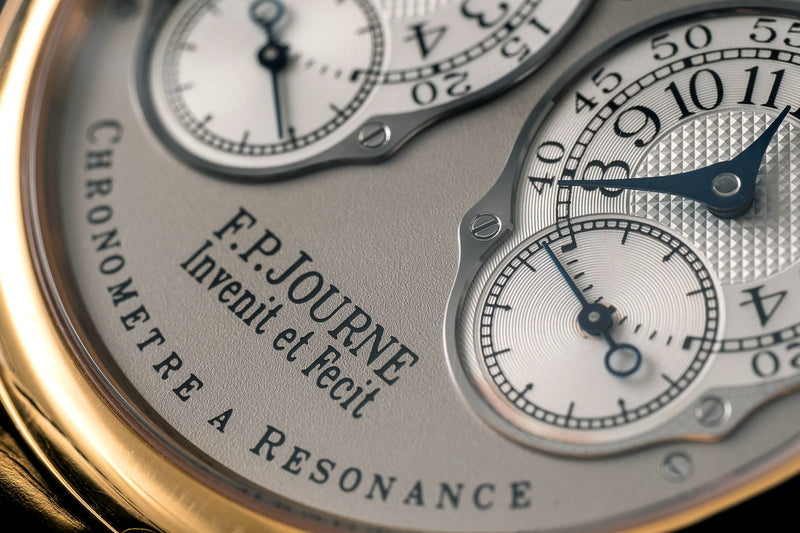 The full set pink gold dual time resonance Chronometer