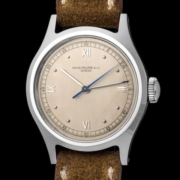 The steel Indirect center seconds ref. 565 – Corrado Mattarelli