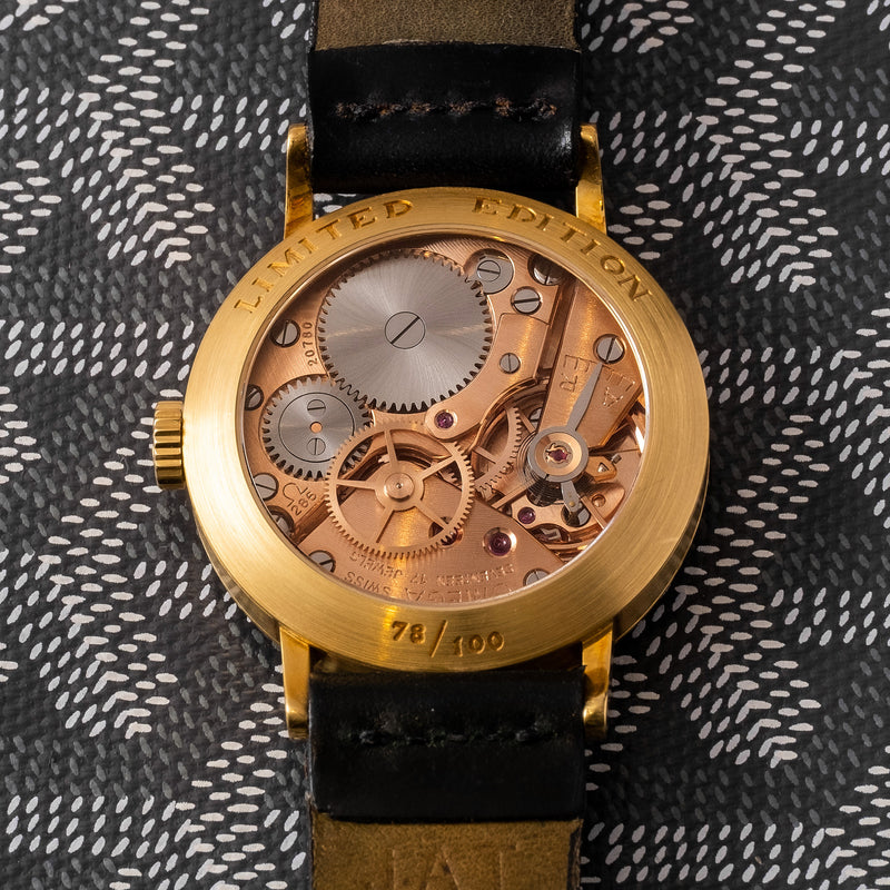 The Limited Edition 18k yellow gold 100th Anniversary cloisonné enamel dial